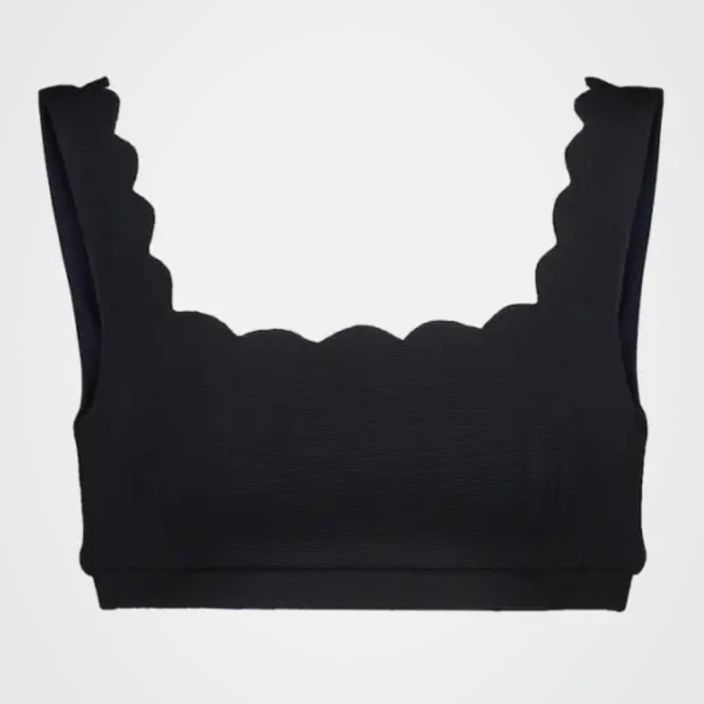 Marysia Palm Springs Bikini Top Black Size Small NWT